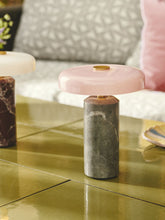 Design By Us Silver and Rose Trip LED Lamp