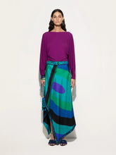 Pucci Emerald Maxi Skirt with Asymmetric Hem