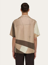 Ferragamo Parachute Printed Silk Bowling Shirt