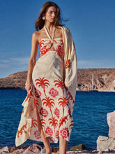 Johanna Ortiz Water Adventure Linen Halter Dress