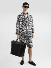 Dolce & Gabbana Majolica Silk Twill Shorts