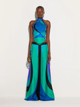 Pucci Emerald Pesci Silk Drop Top