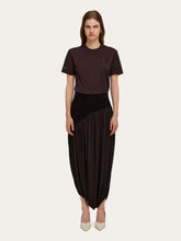 Ferragamo Dark Espresso Draped Skirt