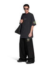 Balenciaga Faded Black Uniform Merch Oversized T-Shirt
