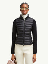 Moncler Black Padded Wool Zip-Up Cardigan