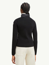 Moncler Black Padded Wool Zip-Up Cardigan