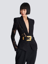 Balmain Black Anthem Leather Belt