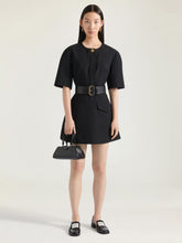 Givenchy Black Wool Mini Dress