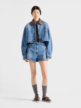 Prada Light Blue Cropped Denim Jacket