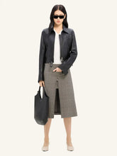 Courrèges Black Zipped Iconic Leather Jacket