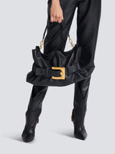 Balmain Black Medium Anthem Bag in Calfskin Leather