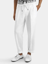 Dolce & Gabbana White Linen Jogging Trousers