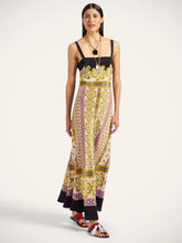 La DoubleJ Pagoda Placée Silk Midi Dress