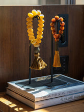 Studio Julia Atlas Light Yellow Prayer Bead Artwork