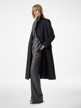 Tom Ford Dark Grey Long Wool-Cashmere Coat