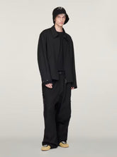Black Refined Wool Blouson