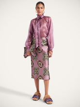 La DoubleJ Nucleus Jacquard Midi Pencil Skirt