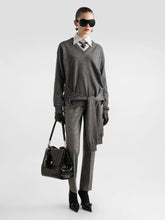 Dolce & Gabbana Grey V-Neck Cashmere Pullover