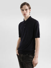 Dolce & Gabbana Blue Fine-Gauge Wool Polo Shirt