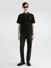 Dolce & Gabbana Black Cotton Piqué Polo Shirt