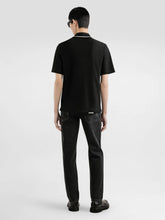 Dolce & Gabbana Black Cotton Piqué Polo Shirt