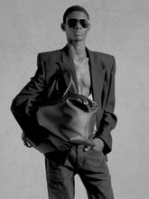 Saint Laurent Black Giant Bowling Leather Bag