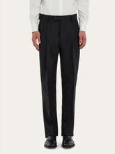 Ferragamo Black Tailored Trousers with Darts