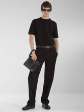 Fendi Black FF Squared Leather Clutch