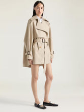 Givenchy Beige Cocoon Short Cotton Trench