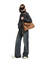 Balenciaga Camel Rodeo Suede Medium Handbag