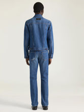 Givenchy Medium Blue Shadow Washed Straight Jeans