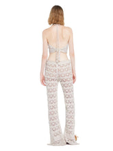 Alanui White Pearl Openwork Knit Romance Pants