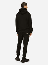 Dolce & Gabbana Black Jersey Zip-Up Sweatshirt