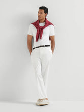 Brunello Cucinelli White Italian Fit Cotton Trousers