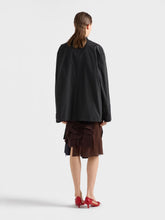 Prada Black Double-Breasted Taffeta Jacket