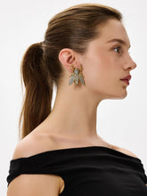 Begüm Khan Crystal Queen Bee Gold-Plated Earrings