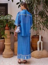Alémais Blue Yasmeen Embellished Skirt