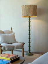 House of Capricorn Freixo Green Wood Floor Lamp Base
