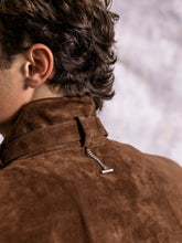 McQueen Dark Brown Suede Blouson Jacket