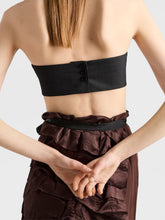 Prada Anthracite Grey Wool Bandeau Top