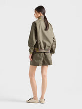 Prada Military Green Cotton Zip Jacket