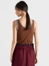 Prada Tobacco Brown Cotton Tank Top