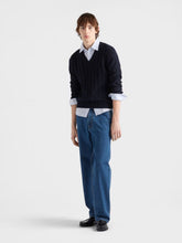 Prada Sky Blue Cotton Shirt with Pearl Buttons