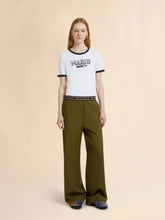 Marni Dusty Olive Tropical Wool Straight-Leg Trousers