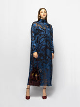 Paula Ophelia Devoré Turtleneck Dress