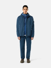Stone Island Indigo Denim Hooded Zip-Up Jacket