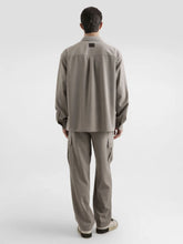 Dolce & Gabbana Grey Virgin Wool Canvas Shirt