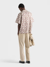 Prada Beige Slim Fit Trousers with Triangle Key Ring