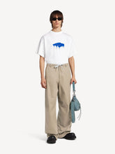 Balenciaga White Wet Brush Graphic Cotton T-Shirt