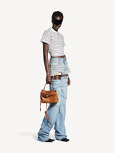 Balenciaga Tan Cowboy Rodeo Mini Leather Handbag